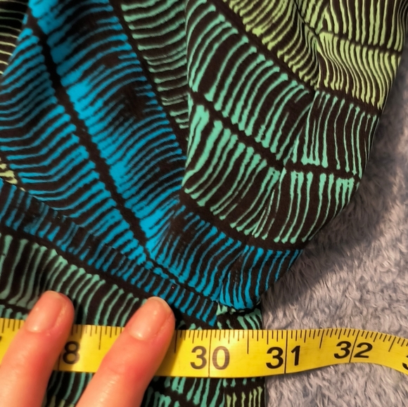 Catherines plus size blouse 3X 3/4 sleeve multicolor lightweight - Picture 7 of 8